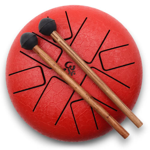 Happy Drum - Om Stahlzungentrommel Rot