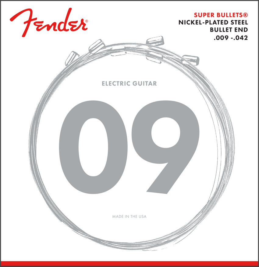 Fender 3250L Super Bullets Nickel Plated Steel Light 09-42