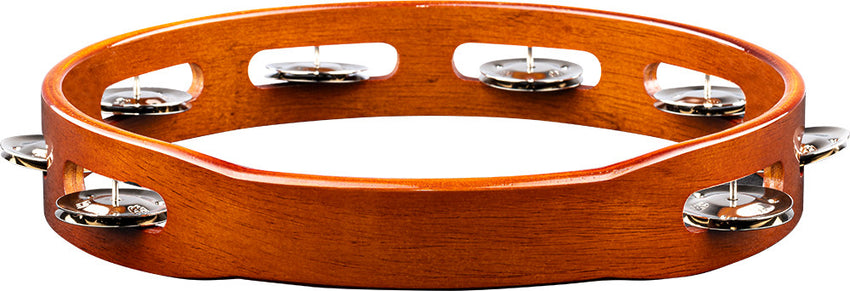 MEINL TA1AB Wooden single-row tambourine with steel clips African Brown