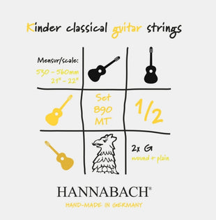 Hannabach 890 strings for children's guitar