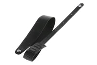 GEWA guitar strap Premium Plain 70 Security Locks Color: Black Punctured