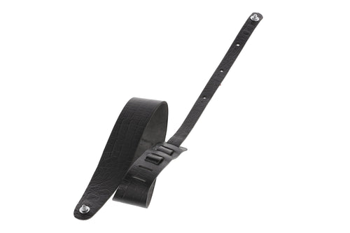 GEWA guitar strap Premium Plain 70 Security Locks Color: Black Grained