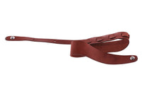 GEWA Guitar Strap Premium Plain 70 Security Locks Color: Red Brown