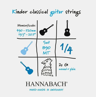 Hannabach 890 strings for children's guitar