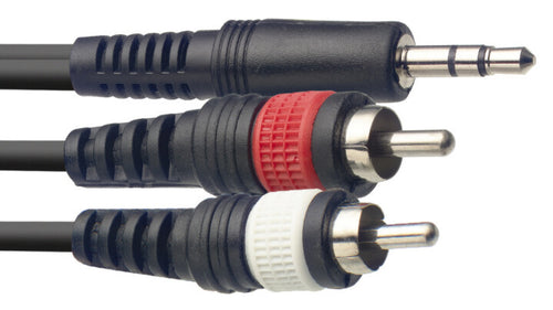 STAGG SYC3/MPSB2CM E - 3,5mm Stero Klinke auf 2x RCA