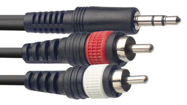 STAGG SYC3/MPSB2CM E - 3,5mm Stero Klinke auf 2x RCA