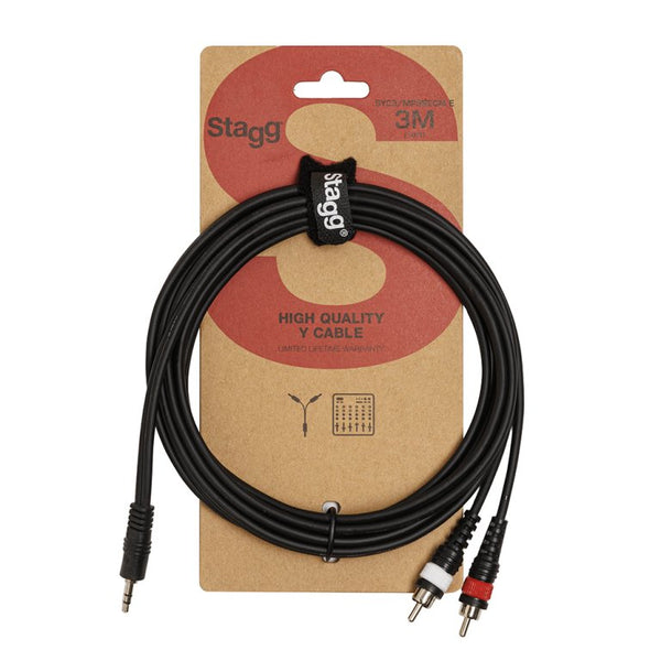 STAGG SYC3/MPSB2CM E - 3,5mm Stero Klinke auf 2x RCA