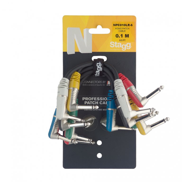 STAGG NPC010LR-6 patch cable set - 6 pieces