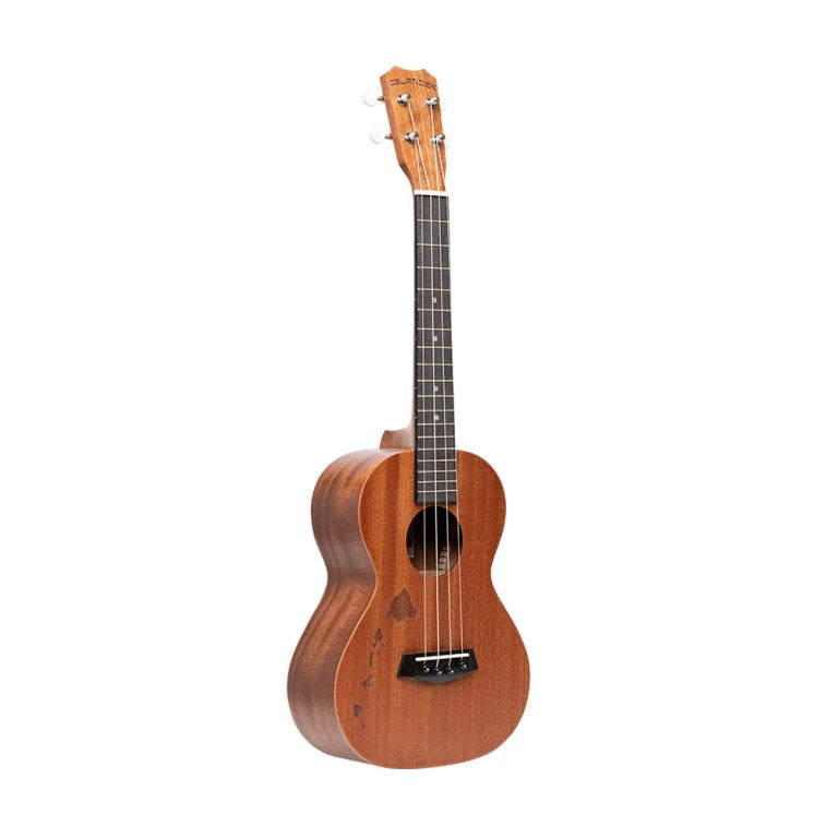 Islander MT-4-ISL Tenor-Ukulele mit Decke aus Mahagoni und Hawaii-Insel-Gravierung