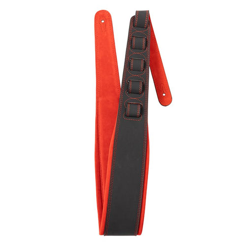 STAGG SLPL-NUBUK-RED Ledergitarrengurt