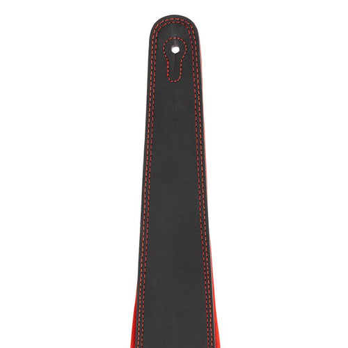 STAGG SLPL-NUBUK-RED Ledergitarrengurt