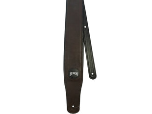 Tracolla per chitarra Bergen GSB-310 in ecopelle marrone nera