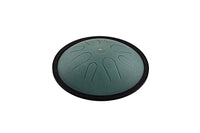 MEINL Sonic Energy 10" Compact Steel Tongue Drum, H Moll, 8 Töne, 432 Hz, Dunkelgrün-CSTD1DG