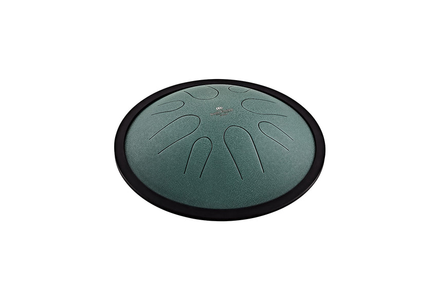 MEINL Sonic Energy 10" Compact Steel Tongue Drum, H Moll, 8 Töne, 432 Hz, Dunkelgrün-CSTD1DG