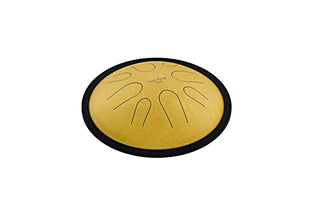 MEINL Sonic Energy 10" Compact Steel Tongue Drum, D Moll, 8 Notes, 432 Hz, Gold -CSTD3G