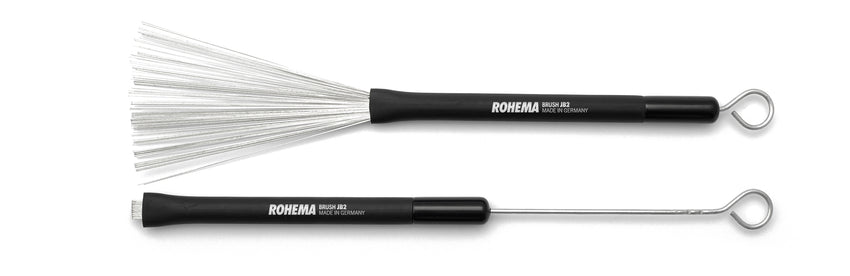Rohema JB 2 Spazzole in metallo con impugnatura in gomma
