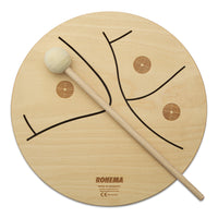 Tamburo in legno Rohema 3 toni