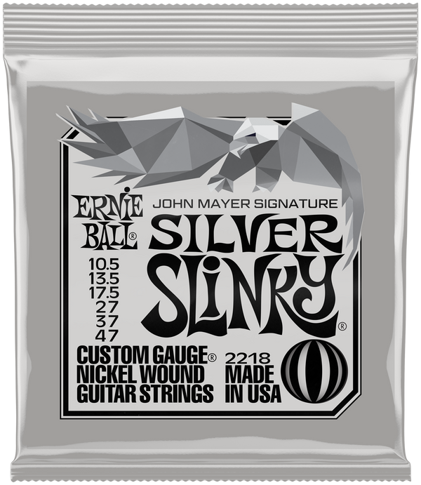 Ernie Ball John Mayer Silver Slinky Nickel Wound E-Gitarrensaiten 10.5-47