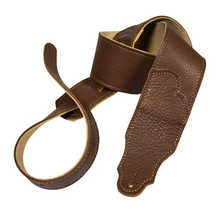 Tracolla per chitarra in pelle originale Franklin Strap Caramel Glove da 2,5"