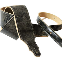 Franklin Strap 2.5" Slate Distressed Leather Black