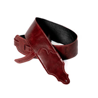 Cinturino Franklin 3" Jackson Hole in pelle "invecchiata"/cuciture a contrasto, colore sangue di bue