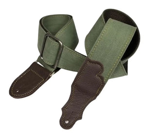 Tracolla per chitarra Franklin Straps Olive Distressed Canvas