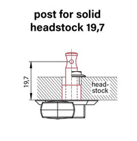 Schaller Deluxe Kluson-Style Mechaniken-Stellachsenlängen: 19,7 mm