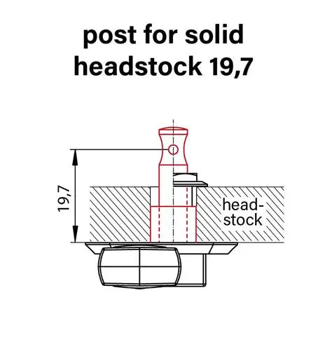 Schaller Deluxe Kluson-Style Mechaniken-Stellachsenlängen: 19,7 mm