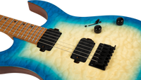 SPIRA GUITARS S-500QAB Qulited Aqua Blue