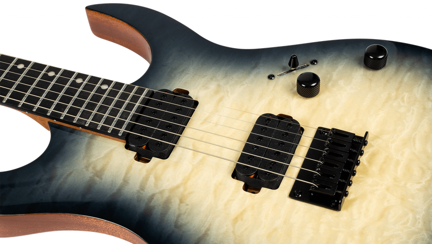 SPIRA GUITARS S-500 Qulited Grey