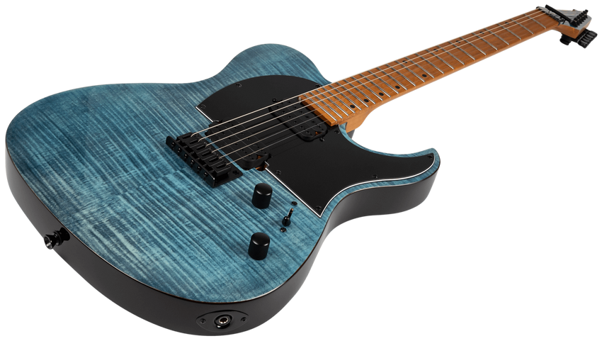 SPIRA GUITARS T-450 Transparent Blue E-Gitarre