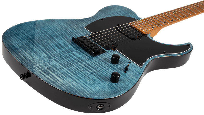 SPIRA GUITARS T-450 Transparent Blue E-Gitarre