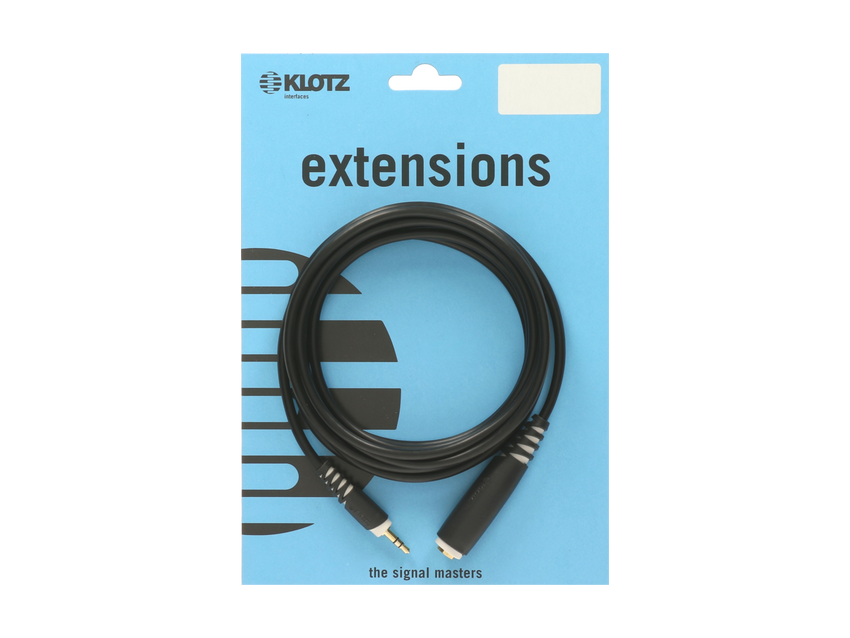 Klotz AS-EX30300 headphone extension 6.3mm jack / 3.5mm plug 3m
