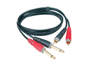 Klotz AT-CJ0300 Twinkabel 2xRCA - 2x6,3mm Klinke