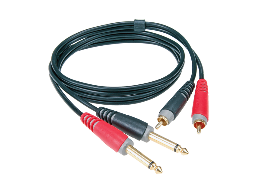 Klotz AT-CJ0300 cavo doppio 2xRCA - jack 2x6,3mm