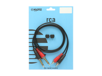 Klotz AT-CJ0300 cavo doppio 2xRCA - jack 2x6,3mm