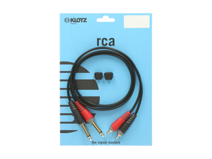 Klotz AT-CJ0300 Twinkabel 2xRCA - 2x6,3mm Klinke