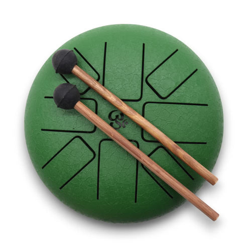 Happy Drum - Om Stahlzungentrommel Grün