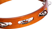 MEINL TA1AB Wooden single-row tambourine with steel clips African Brown