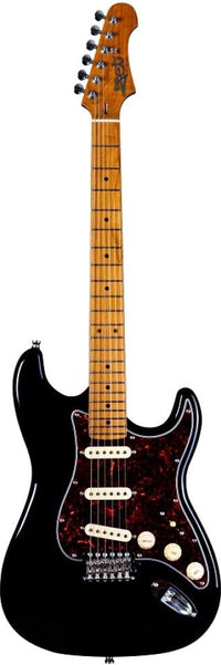 JET Guitars JS 300 BK Black S-Style E-Gitarre