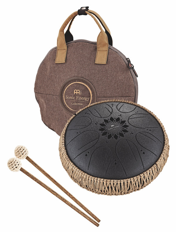 MEINL Sonic Energy MOSTD1BK 10 Zoll Medium Octave Steel Tongue Drum, H Moll