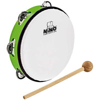 NINO Percussion Tamburello in ABS stampato - Verde 8"