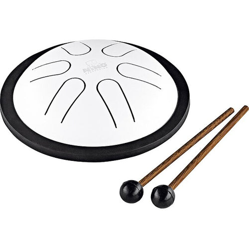 NINO Percussion Mini Melody Steel Tongue Drum - 6" White