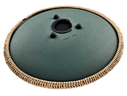 MEINL Sonic Energy OSTD4DGE 16" Octave Steel Tongue Drum, Fa# Minore, 9 Toni, 432 Hz, Verde Scuro