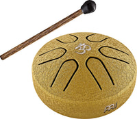MEINL Sonic Energy PSTD3GOM Pocket Steel Tongue Drum Dorato, La Maggiore, OM