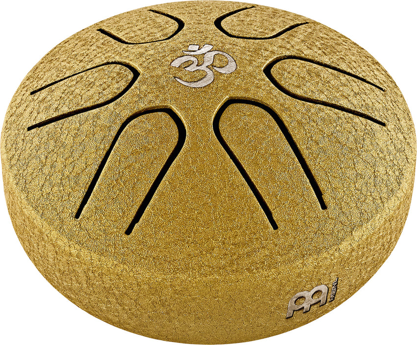MEINL Sonic Energy PSTD3GOM Pocket Steel Tongue Drum Dorato, La Maggiore, OM