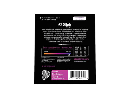 Elixir Attune 21052 Phosphor Bronze
