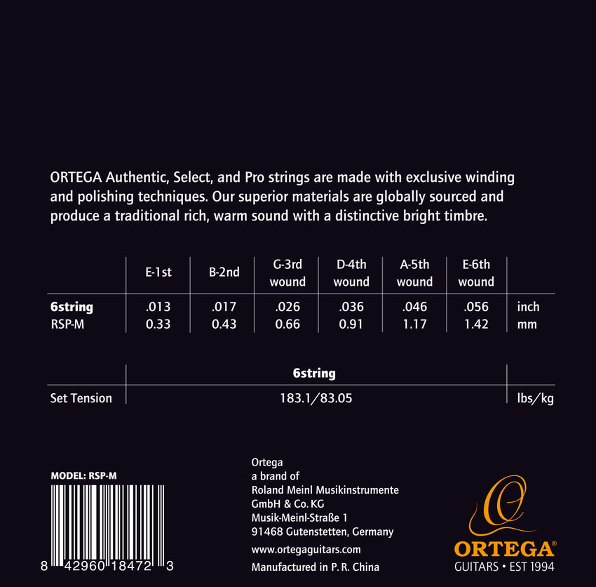 ORTEGA Custom Made Strings Pro Resonator Guitar String Set