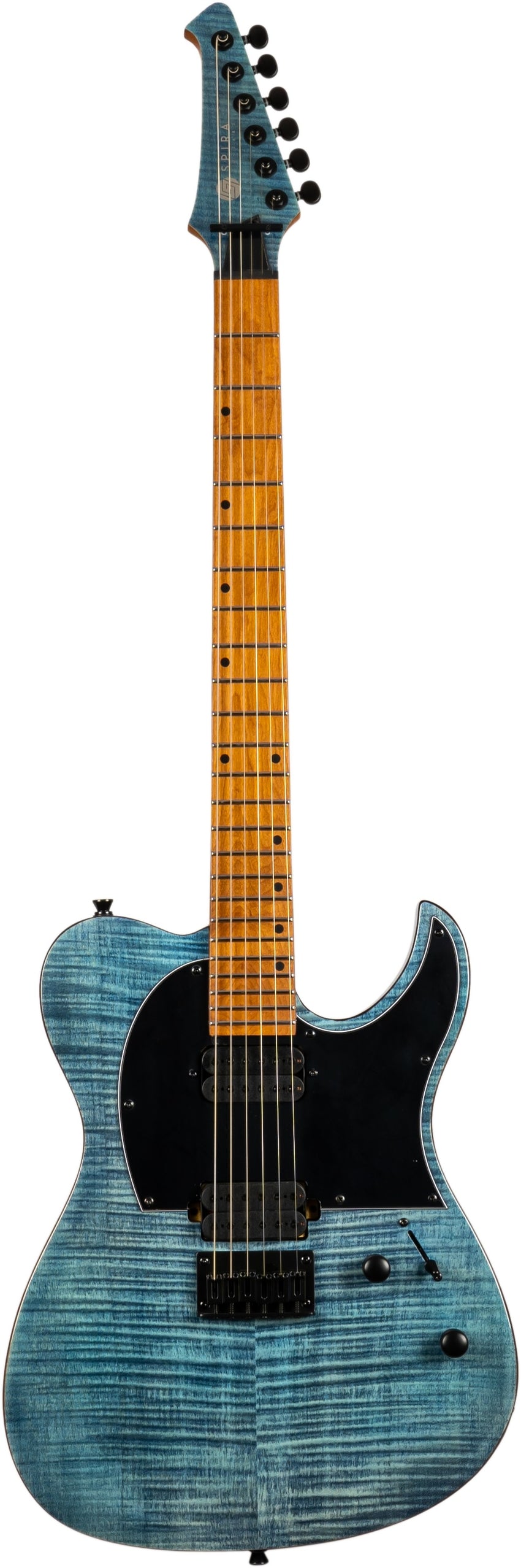 SPIRA GUITARS T-450 Transparent Blue E-Gitarre