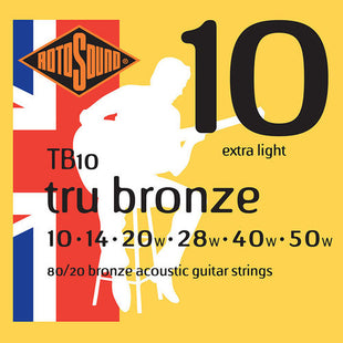 ROTOSOUND TRU BRONZE ACOUSTIC GUITAR STRINGS 